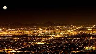 Phoenix at night